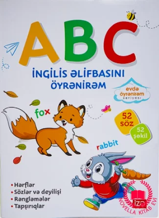 İngilis əlifbasını öyrənirəm. ABC kitab üzü